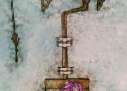Pinky pie on the toilet