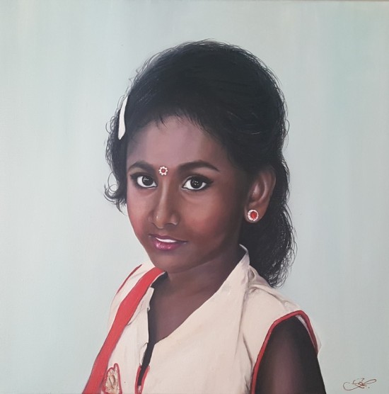 Tamilská holčička - Srí Lanka